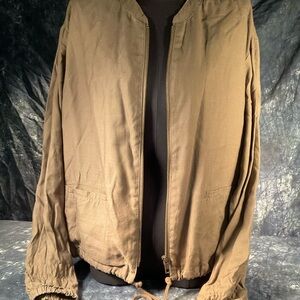 Who What Wear Tan Bomber Jacket